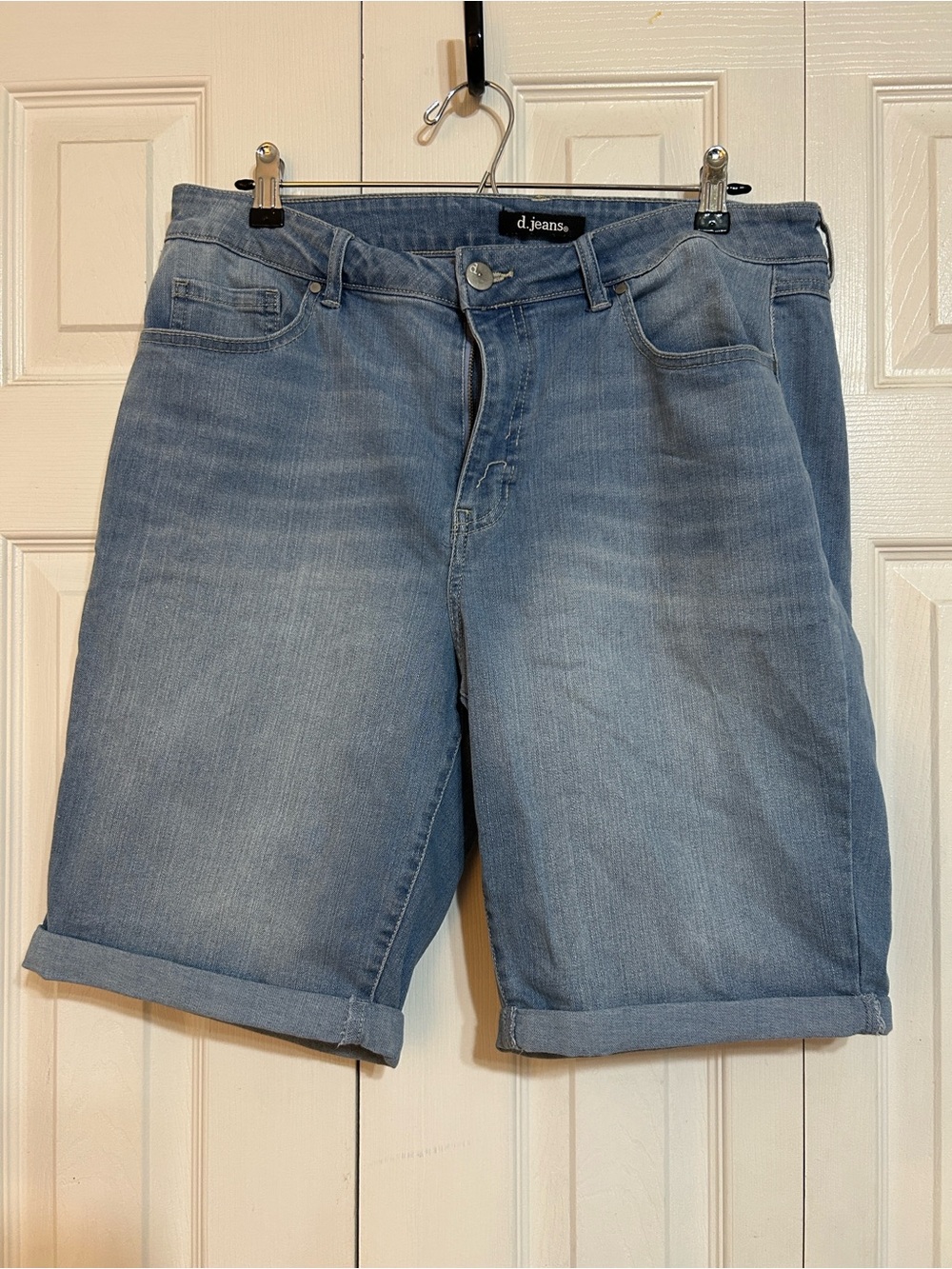 d. jeans Light Blue Denim Women's Shorts